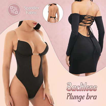 InviShaper™ -  Plunge Backless Body Shaper Bra