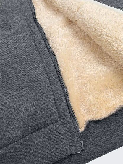 Cozy Fuzzy Hooded Jacket for Women