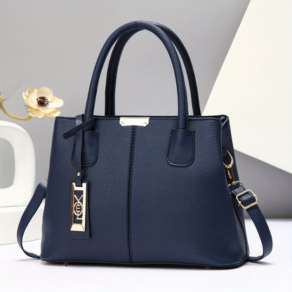 1pc, Fashionable Large Capacity Tote Handbag, Casual Style, PU Leather, Versatile Shoulder & Crossbody Bag