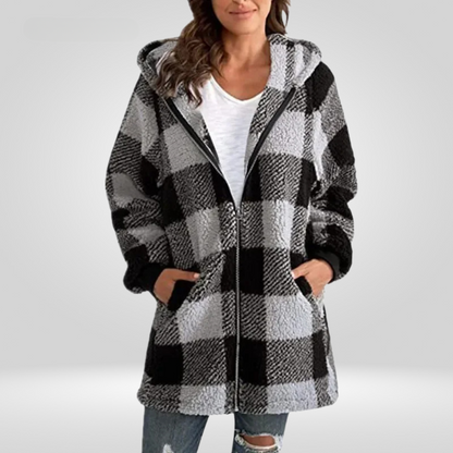 Mary® Cozy Plaid Jacket