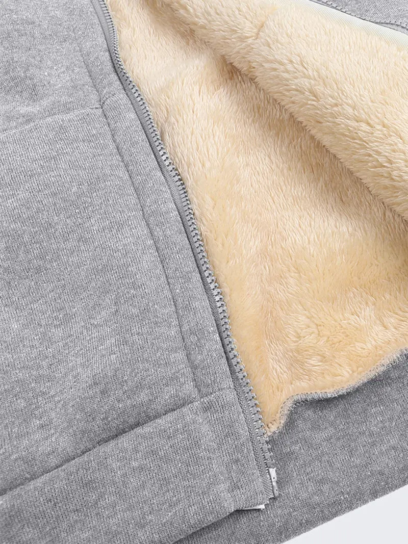 Cozy Fuzzy Hooded Jacket for Women