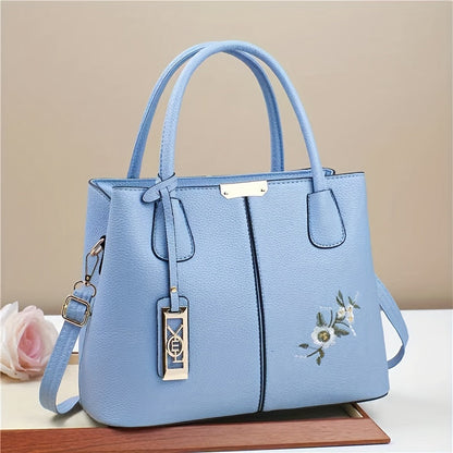 1pc, Fashionable Large Capacity Tote Handbag, Casual Style, PU Leather, Versatile Shoulder & Crossbody Bag