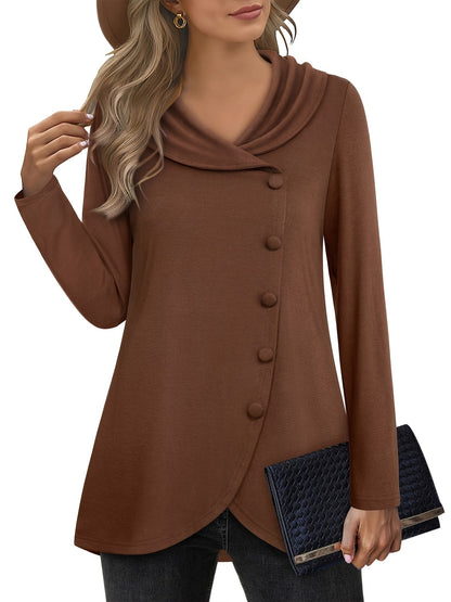 Women's Long Sleeve Sweatshirts - Casual Pullovers & Tunics for Fall/Winter