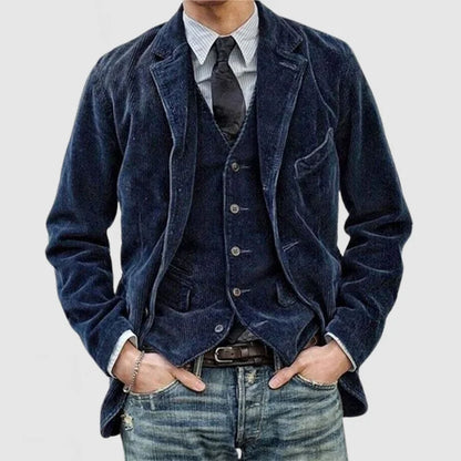 Miles™ - Stylish Vintage Blazer and Vest Set