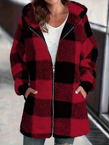 Mary® Cozy Plaid Jacket