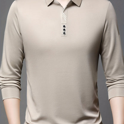 Men's Lightweight Long Sleeve Shirt - Breathable, Stretch Fabric for Golf & Business Casual Wear