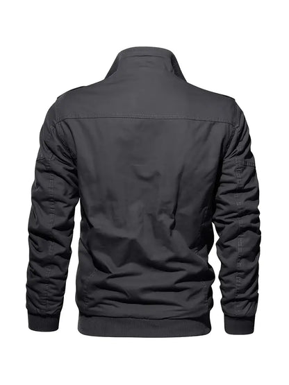 Men's Winter Cargo Jacket - Lightweight, Breathable, with Pockets