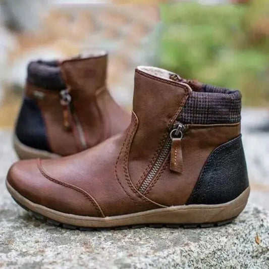 Savanna™ - Retro Waterproof Orthopedic Zipper Boots