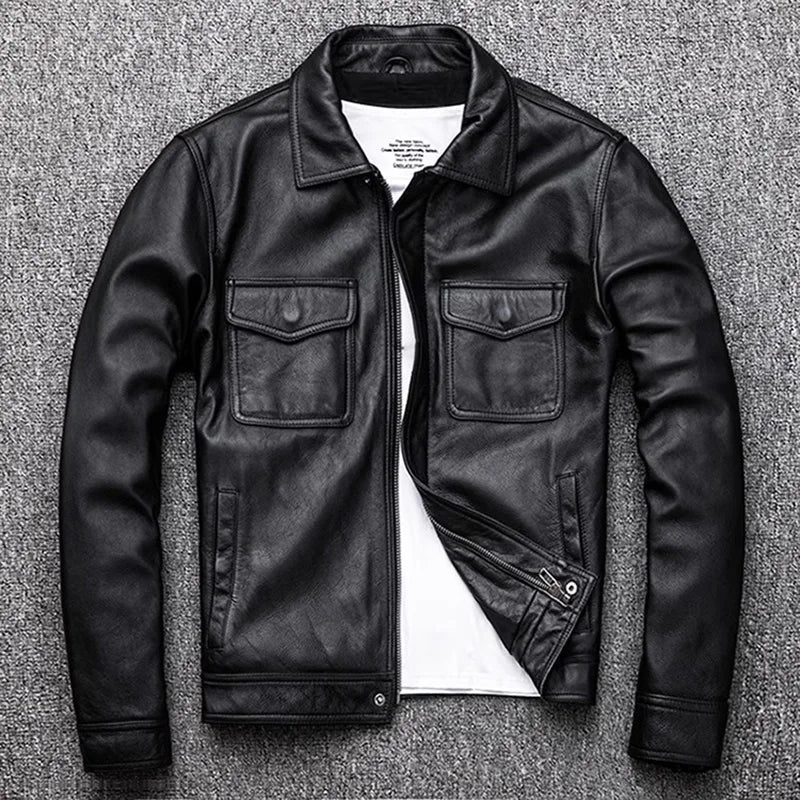 Hunter™ - Vintage Vegan Leather Jacket