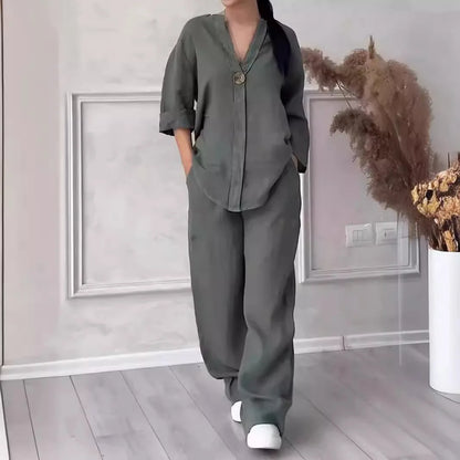 Avery™ - Comfortable Casual Linen Co-Ord Set