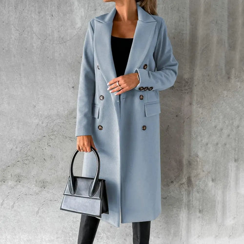 Judith® Elegant Wool Trenchcoat