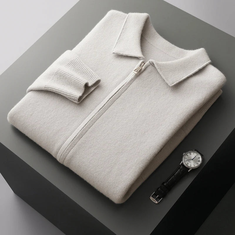 Jackson™ - Stylish Full Zip Cashmere Cardigan