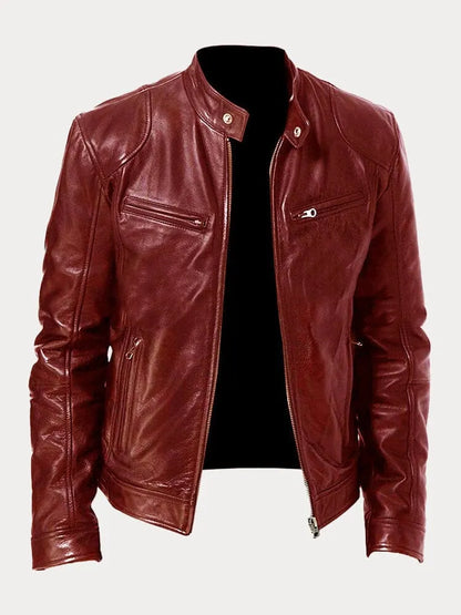 Owen™ - Stylish Casual Vegan Leather Jacket