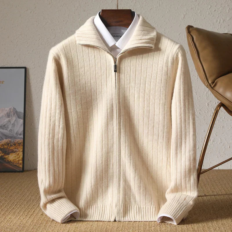 Owen™ - Comfortable Merino Wool Business Cardigan