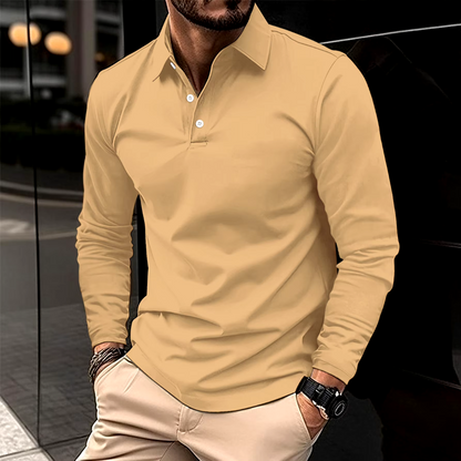 Ethan™ - Casual Long-Sleeved Polo