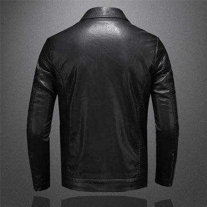 Caleb™ - Classic Comfortable Leather Jacket