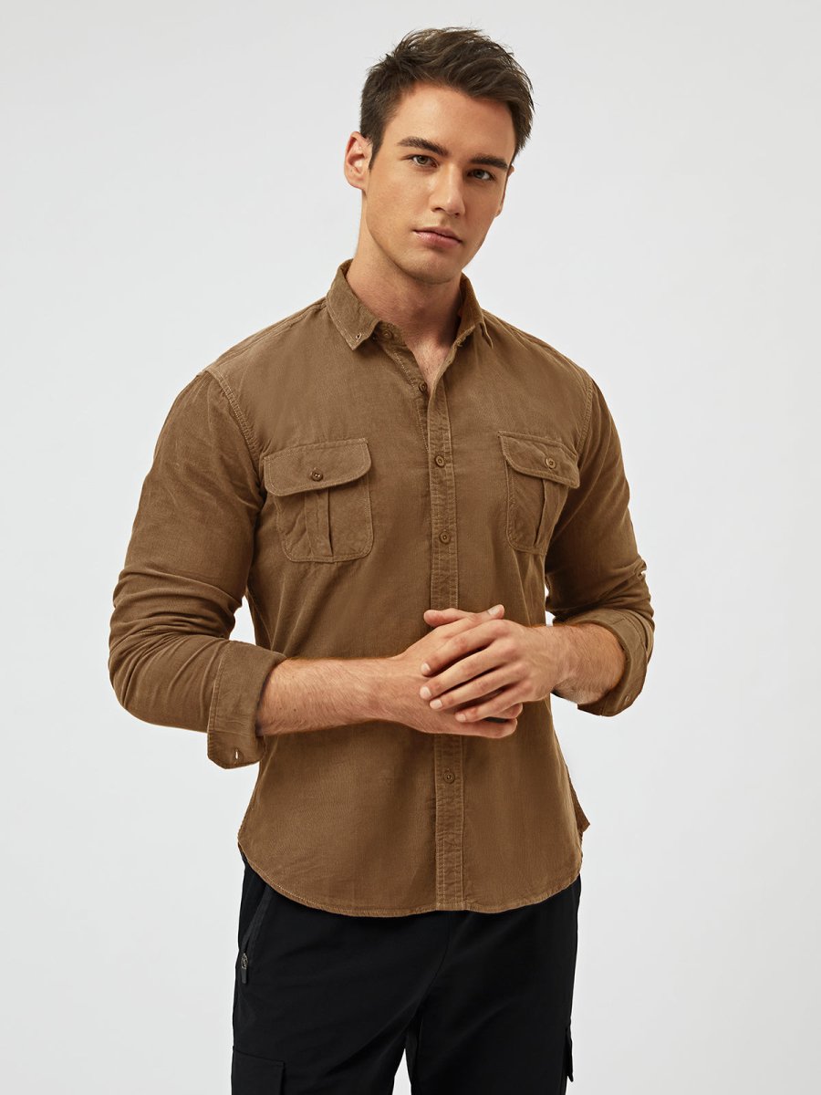 Samuel™ - Classic Comfortable Multi-Pocket Corduroy Long Sleeve Shirt