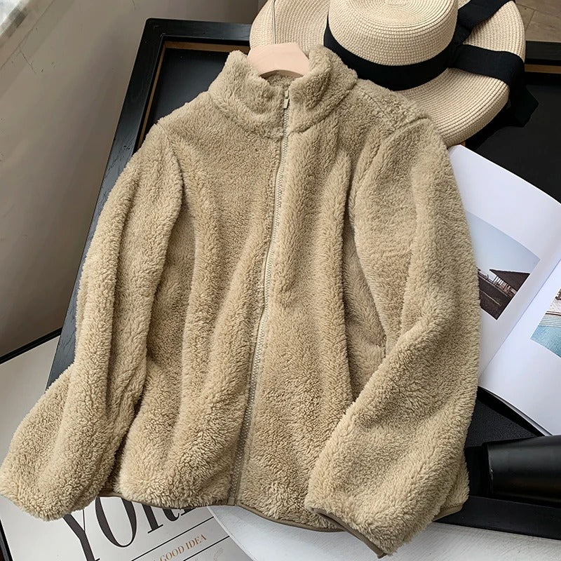 Riley™ - Cozy Teddy Coat With Zipper