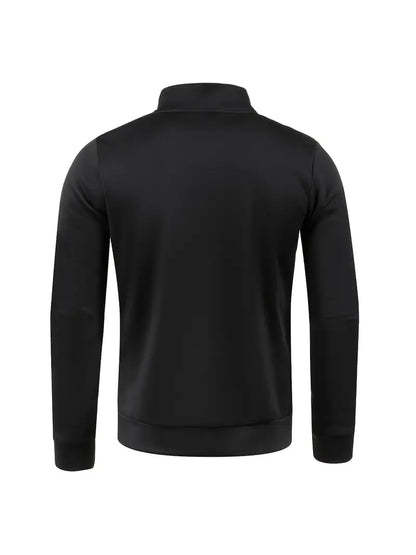 Men's Fleece-Lined Half-Zip Sweatshirt - Warm, Casual Pullover for Fall & Winter