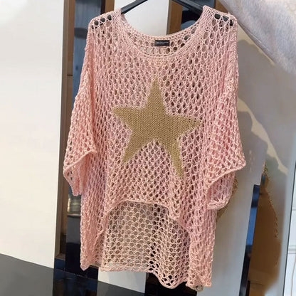 Harper™ - Modern Starry Knit Top